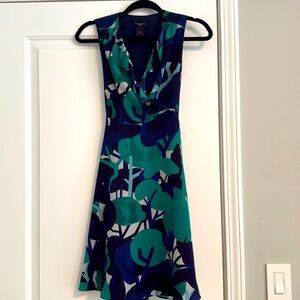 Ann Taylor 00P patterned mini dress